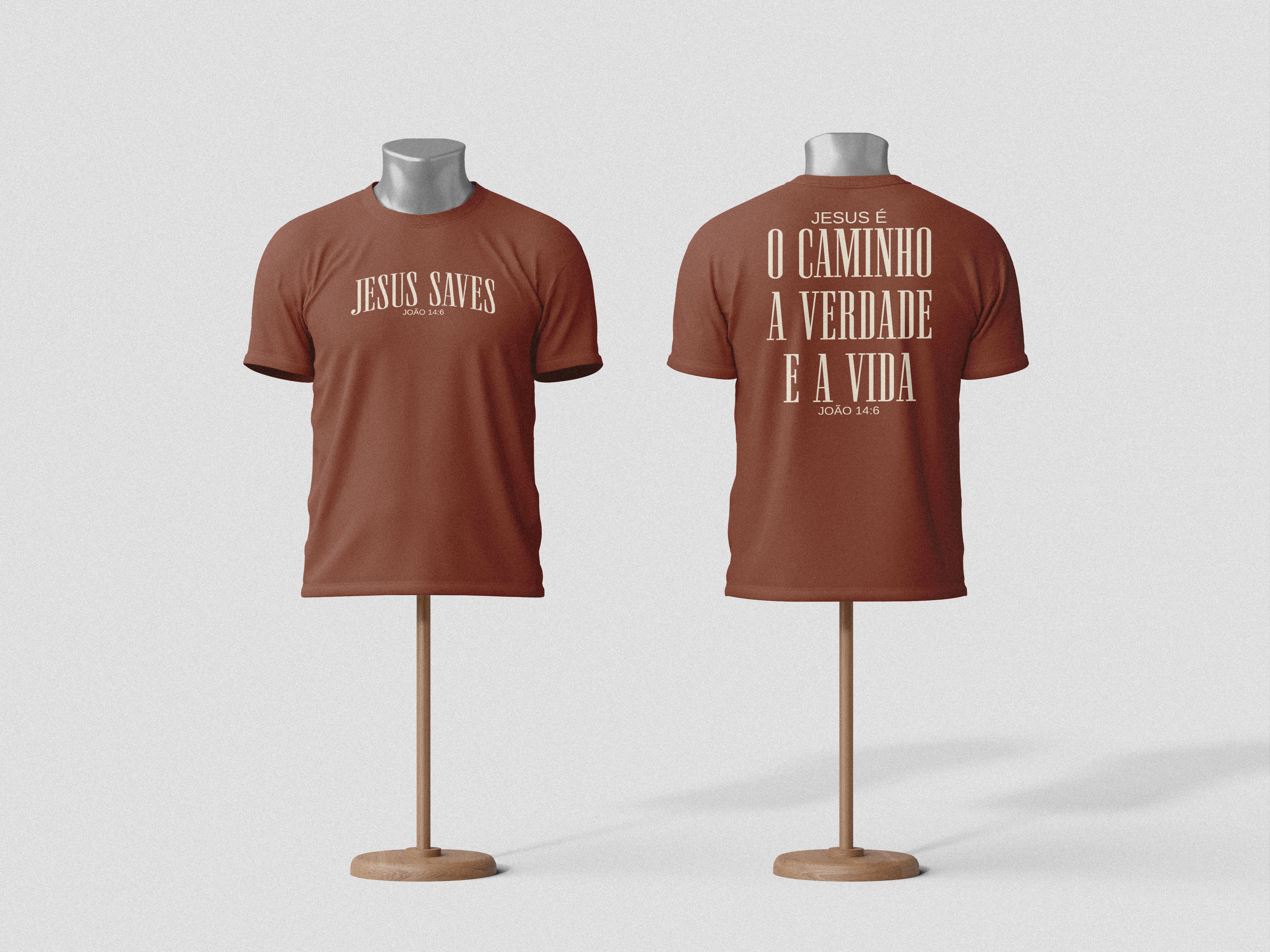 Camiseta Suedine Jesus Saves Oversized