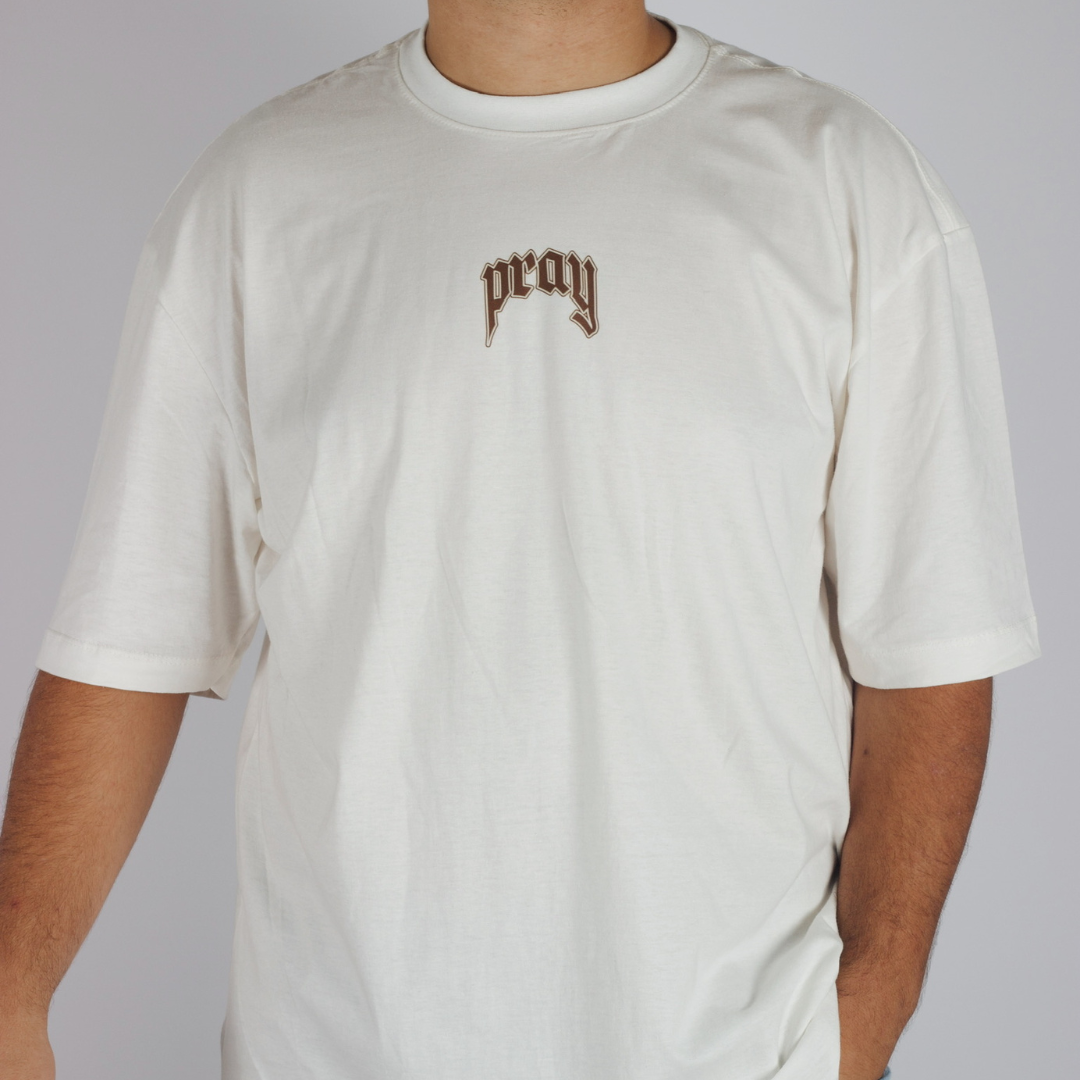 Camiseta Suedine Pray Oversized