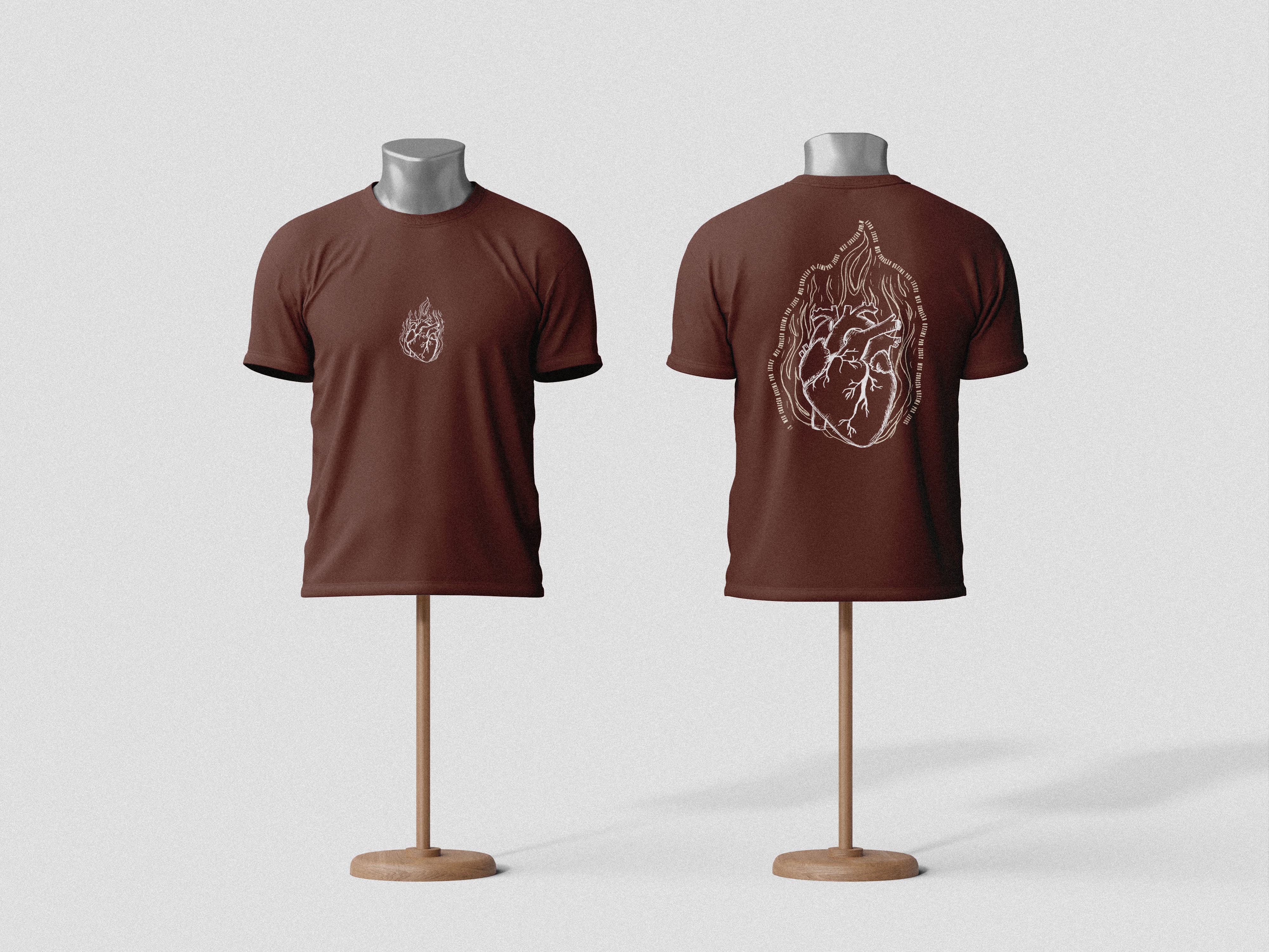 Camiseta Suedine Burn For Jesus Tradicional